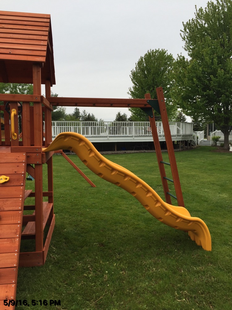 Slide and Monkey Bars of the Playset