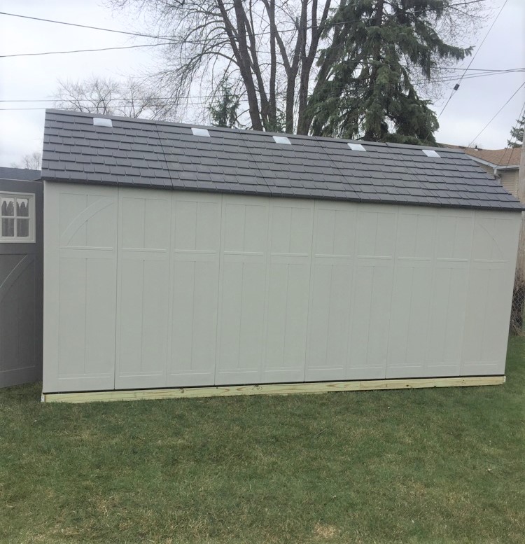 Transmotion Delivery Assembly Installation Relocation Chicago IL CRAFTSMAN 8' 4.5 X 16' 1 RESIN SHED - 882 CU. FT. - EXCLUSIVE VERSATRACK™ COMPATIBILITY INSTALL AND ASSEMBLE near me (1) near me install assembly home delivery cheap affordable the best downers grove IL in home