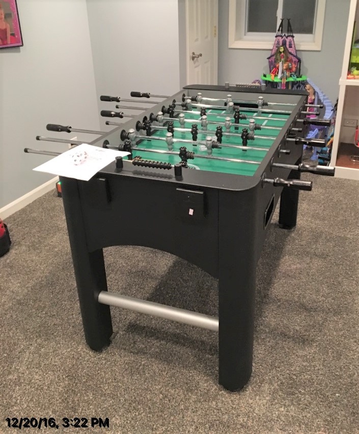 Transmotion Delivery Assembly Installation Relocation Chicago IL Grayslake Brunswick Billiards Kicker Foosball (1) soccer in home fun for kids for adults Chicago land