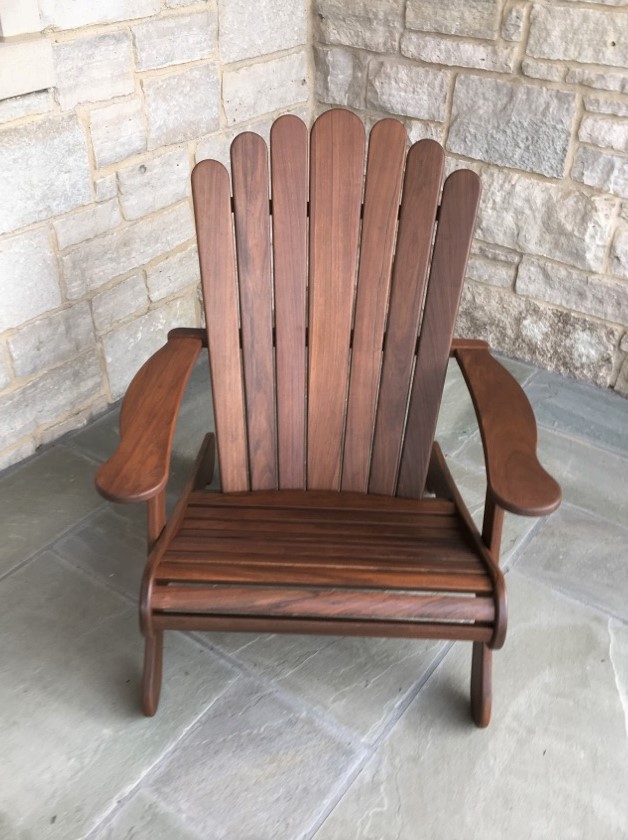 Transmotion Delivery Assembly Installation Relocation Jensen Leisure Adirondack Chair (2) backyard Outdoor Patio furniture Brown Party