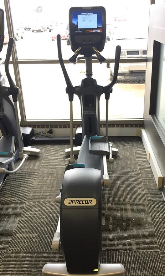 Transmotion Delivery Assembly Installation Relocation Removal Extraction Anytime Fitness Precor EFX 885 elliptical Stevensville Michigan near me (2) cheap fast easy downers grove IL Precor elliptical michigan