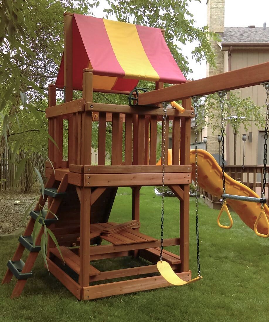 Transmotion Delivery Assembly Installation Relocation Extraction Removal Chicago IL Washington California Michigan Indiana Near me Local Fitness Fitness Equipment Patio Furniture Game Tables Gazebo Woodplay Tiger Tower A Playset