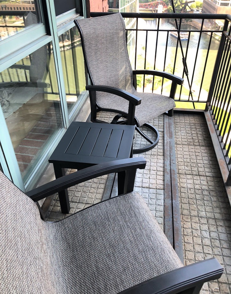 Transmotion Delivery Assembly Installation Relocation Removal Chicago IL Patio Furniture Skyline Summer Patio Balcony Fitness Fitness Equipment Relocation 
