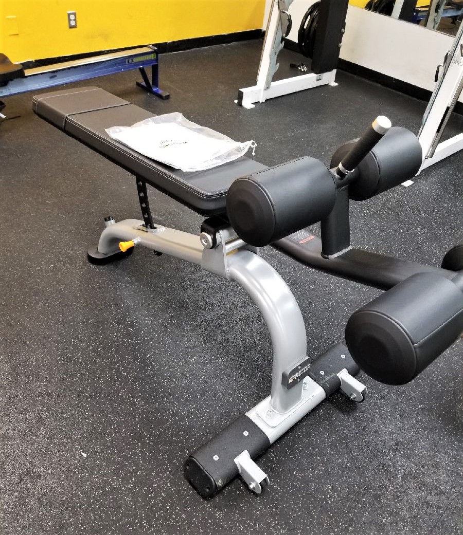 Transmotion Delivery Assembly Installation Relocation of DBR0113 Adjustable Decline Bench Birmingham MI YMCA Michigan Illinois Wisconsin Washington California Gym Commercial YMCA Precor Fitness