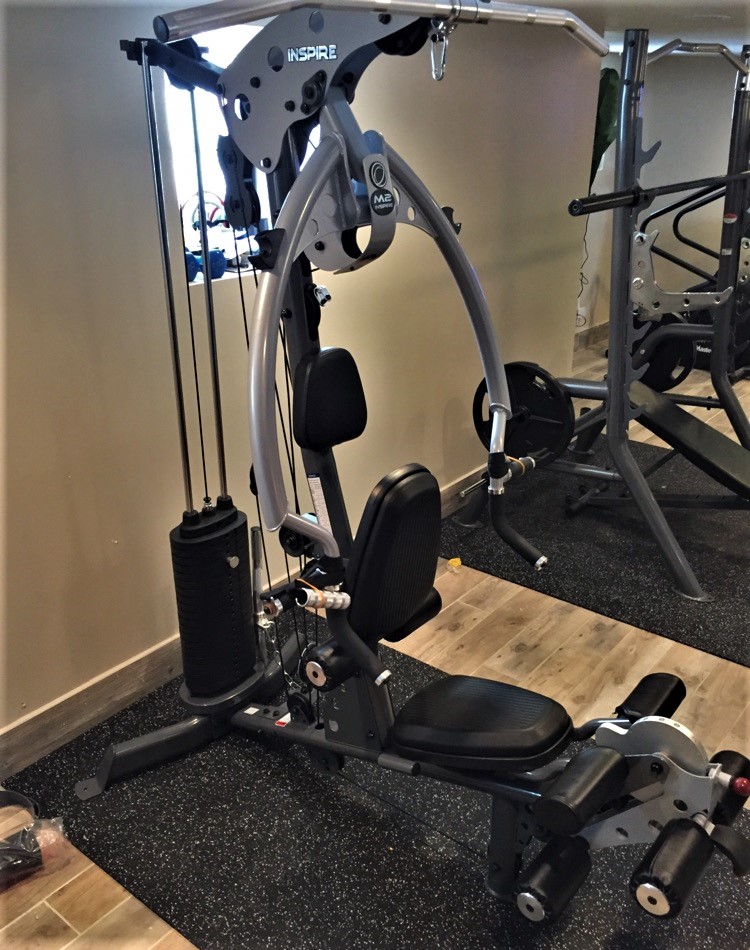Transmotion Delivery Assembly Installation Relocation of Precor Fitness Inspire M2 Home Gym Chicago IL Wisconsin Washington Illinois Indiana California Gym Muscle Healthy Fit Fitness Squat Bar Squats America Basement Home