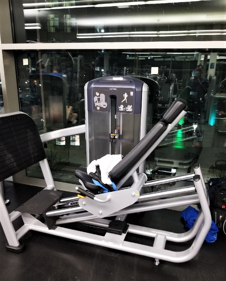 Transmotion Delivery Assembly Installation Relocation of Precor Fitness Leg Press Detroit MI Michigan Wisconsin Indiana Illinois Caliifornia Washington gym Commercial