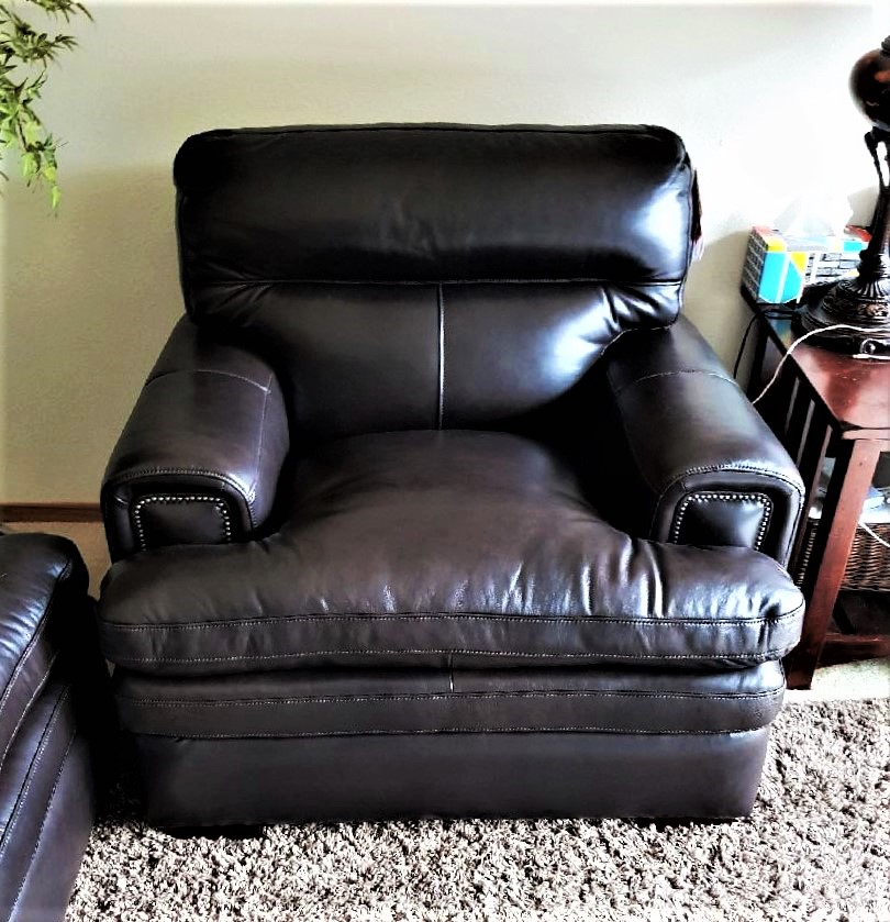 Transmotion Delivery Assembly Installation Relocation of a La-z-boy Jake Collection sofa and two stationary chairs in Kenmore WA Washington Illinois Indiana Michigan Washington Wisconsin California Chill Relax Soft Livingroom Furniture Family Friends Hangout America Leather