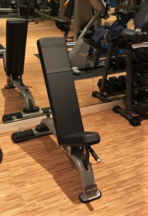 Transmotion Delivery Assembly Installation Relocation of a Precor DBR0119 Multi Adjustable Bench in Lake Forest IL Fitness Healthy Lifestyle Basement Gym Muscle Wisconsin Illinois Michigan Washington California