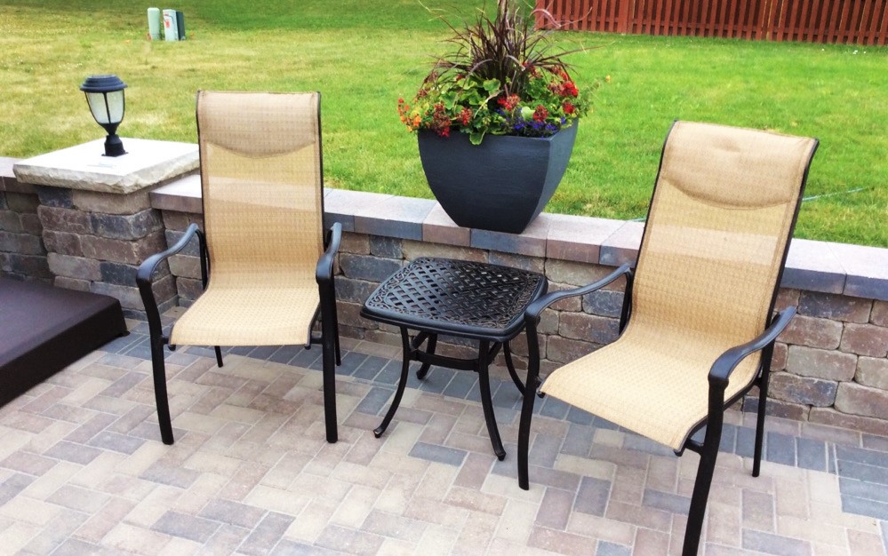 Transmotion Delivery Assembly Installation Relocation of a World Source Patio Furniture South Hampton Collection set South Holland IL Illinois Wisconsin California Washington Michigan Fun Summer Relax Dining Table Chairs Rockers Umbrella Summer Hot Outdoors Backyard