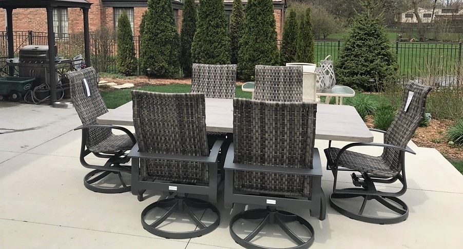 Transmotion Delivery Installation Assembly Relocation Arlington Heights IL Woven Swivel Rockers Patio Rockers Patio Renaissance