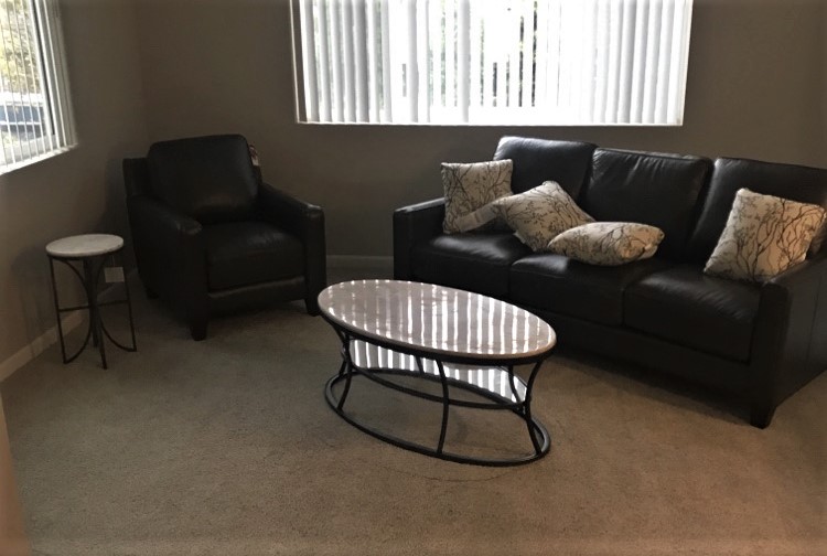Transmotion Delivery Assembly Installation Relocation of La-z-boy Home Furniture Archer Collection Sofa Leather Stationary Chair in Woodinville WA Impact Oval Coffee Table Accent Home Relax Family Friends Decor Design Cozy America United States