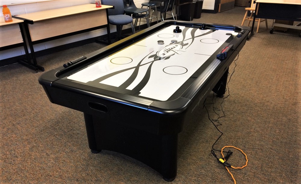 Transmotion Delivery Assembly Installation Relocation of a Brunswick Billiards 7 VForce Air Hockey Table in Beach Park IL Illinois Indiana Michigan California Wisconsin Washington Games Game Table Fun Kids Friends Family Relax America United States