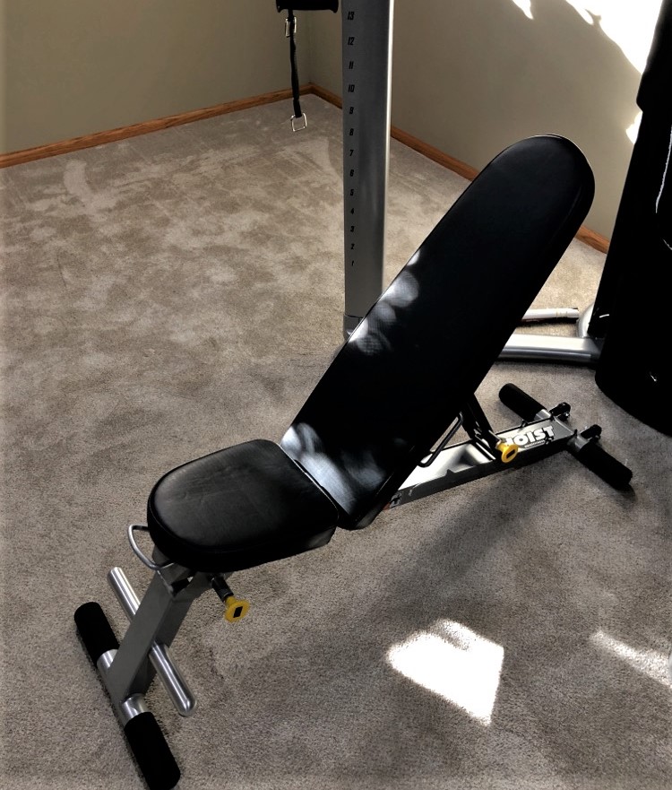 Transmotion Delivery Assembly Installation Relocation of a Hoist Fitness Folding Multi Bench in Amboy IL Illinois Indiana Wisconsin Washington Michigan California Gym Home Friends Family Fun Muscle Fit Fitness Lifestyle America united States Health Healthy