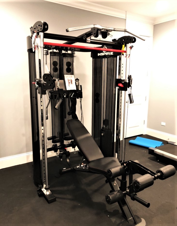 Transmotion Delivery Assembly Installation Relocation of a Precor Fitness Inspire FT2 Functional Trainer in Chicago IL Illinois Indiana Wisconsin Washington Michigan California Gym Family Home Basement Fit Fitness Health Healthy Lifestyle Muscle America