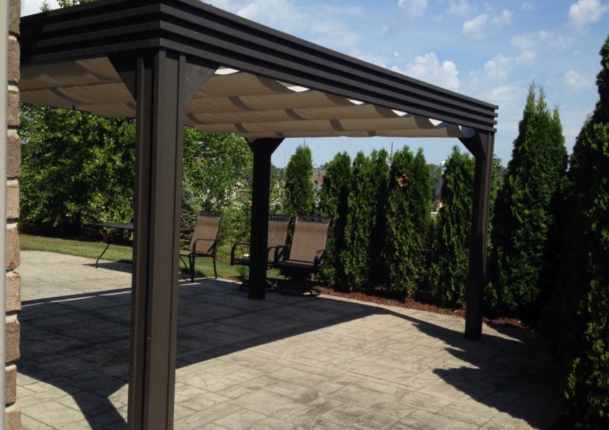 Transmotion Delivery Assembly Installation Relocation of a Visscher 10X14 Valencia Gazebo in Frankfort IL Illinois Indiana Michigan California Wisconsin Washington Relax Summer Hot Sunny Weather Fun Modern Design Home America United States