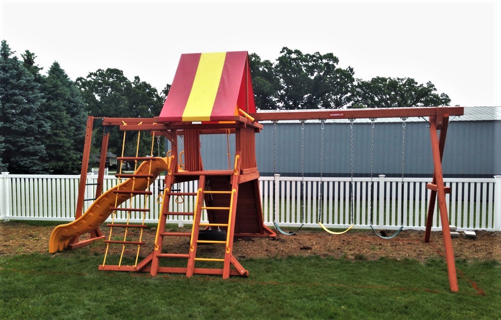 Transmotion Delivery Assembly Installation Relocation of Escalade Sports Lions Den Playset in Valparaiso IN Illinois Indiana Wsiconsin Washington Michigan California Fun Kids Children Play Active Outdoors Outside Healthy Health Fit Fitness Entertaining Entertainment America United States